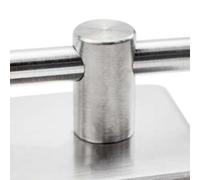 Portarrollos de papel de acero inoxidable para cocina y baño, dispensador de toallas montado en la pared que ahorra espacio con base reforzada, compatible (plateado corto)