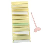 Portarrollos de papel de aluminio - de almacenamiento de papel de transferencia, organizadora de manicura, estuche pequeño portátil de 10 ranuras, almacenamiento de pegatinas para diario, co