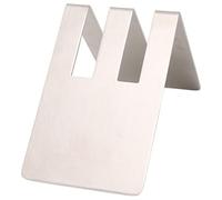 Portarrollos de papel de café en forma de V |Organizador de conos de acero inoxidable de doble capacidad |Estante que ahorra espacio para cocina/cafetería/oficina |295 g de (Double Groove Silver)