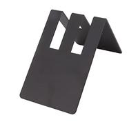 Portarrollos de papel de café en forma de V |Organizador de conos de acero inoxidable de doble capacidad |Estante que ahorra espacio para cocina/cafetería/oficina |295 g de (Double Groove Black)