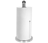 Portarrollos de papel de cocina de acero inoxidable, varilla lateral de sujeción