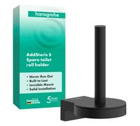 Portarrollos de papel de repuesto AddStoris S de hansgrohe, 41786670, Color: negro mate