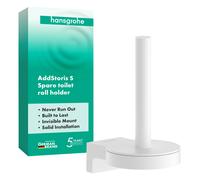 Portarrollos de papel de repuesto AddStoris S de hansgrohe, 41786700, Color: Blanco mate