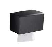 Portarrollos De Papel Higiénico Aluminio Negro, Porta Rollos, Pañuelos, Caja Facilidad De InstalacióN(Style 3 Black)
