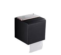 Portarrollos De Papel Higiénico Aluminio Negro, Porta Rollos, Pañuelos, Caja Facilidad De InstalacióN(Style 2 Black)