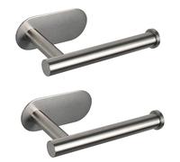 Portarrollos de Papel higiénico Autoadhesivo, Premium Espesado SUS304, Acero Inoxidable, Soporte para Papel higiénico, sin Agujeros, Adecuado para baño, Cocina, lavadero, 2 Unidades