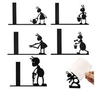 Portarrollos de papel higiénico con diseño de hormigas, 5 unidades, soporte único para papel higiénico de hormigas, impreso en 3D, bonito soporte para papel higiénico para baño, estilo rústico o