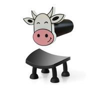 Portarrollos de papel higiénico con diseño de vaca lechera, impreso en 3D, para guardar papel de seda.