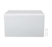 Portarrollos de Papel higiénico con Estante |Caja de Rollo de Papel de Aluminio Espacial montada en la Pared |Splash - Guard Organizador de Baño/Cocina/Hotel |Almacenamiento (Blanca)