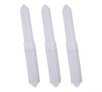 Portarrollos de papel higiénico con mecanismo de resorte, 3 piezas para un soporte fiable y reemplazo simple de núcleo (blanco, 3 piezas)