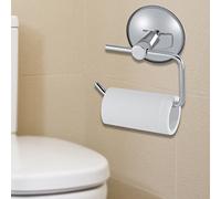 Portarrollos de papel higiénico de acero inoxidable de gran capacidad de succión toalla de almacenamiento de rack para baño casa