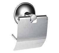 Portarrollos de Papel Higiénico de Acero Inoxidable, Montaje en Pared con Ventosa, Color Plateado, 17x12x6cm - Instalación Sin Taladro, Protección Anti - Humedad, Ideal para Baño