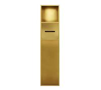 Portarrollos de papel higiénico de acero inoxidable para baño, soporte para rollos de papel higiénico para montaje sobre encimera, nicho de pared para dispensador de ducha empotrado, organizador de es