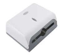 Portarrollos de papel higiénico de pared con contenedor de pañuelos, color blanco