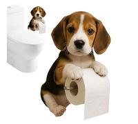 Portarrollos de papel higiénico de pared - Resina Metal 8,66 pulgadas | Portarrollos de papel higiénico con diseño de perro de pared para cocina, baño, perro | anfitrión