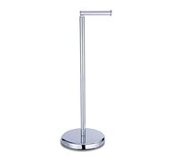 Portarrollos de papel higiénico de pie cromado con piso pesado,Almacenamiento de papel higiénico,Accesorios de baño de espacio de ahorro,Acero inoxidable cromado