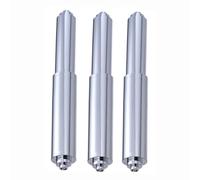 Portarrollos de papel higiénico de plástico con mecanismo de resorte ajustable, ajuste de 170-110 mm, acabado cromado plateado, instalación sin herramientas, paquete de 3