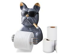 Portarrollos de papel higiénico divertido - Portarrollos higiénico con forma de perro - Accesorio de baño para casa, amigos, mascotas, hoteles, espacios pequeños
