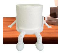 Portarrollos de papel higiénico impreso en 3D, soporte para pañuelos de articulaciones móviles, decoración única de baño, estante de papel divertido y funcional, diseño compacto, , hogar y baño