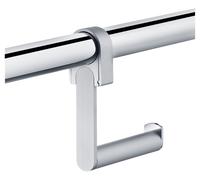 Portarrollos de papel higiénico KEUCO PLAN Care, rígido, se puede montar en el asidero acodado, 34962170000, Color: Aluminio anodizado plata/cromado