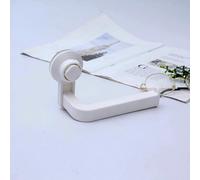 Portarrollos de Papel higiénico montado en la Pared, sin Perforaciones, dispensador de Rollos de Toalla Impermeable para baño, Cocina, Estante con Ventosa, Blanco