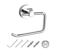 Portarrollos de papel higiénico para pared, cromado, sin tapa, de Jass Ferry