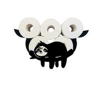 Portarrollos de papel higiénico perezoso - Portarrollos de papel higiénico con diseño de animales de metal, soporte para papel higiénico de pie en forma de perezoso, almacenamiento montado en la
