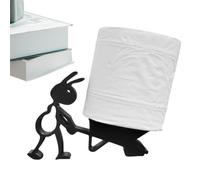 Portarrollos de papel higiénico, soporte de servilleta en forma de con diseño decorativo creativo y base estable, soporte para textiles para baño camping
