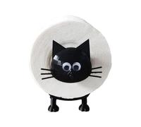 Portarrollos de papel higiénico - Soporte para toallas con forma de gato divertido impreso en 3D | Dispensador de papel de decoración de baño fuerte para cumpleaños doméstico