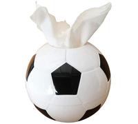 Portarrollos de Papel Portarrollos de Papel higiénico, Caja pañuelos Redonda, Soporte con Forma balón fútbol, Almacenamiento Imprescindibles para el salón