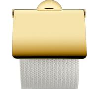 Portarrollos de papel Starck T de Duravit, con tapa, 0099403400, Color: Oro pulido