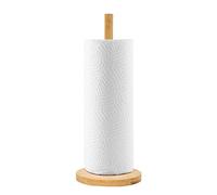 Portarrollos de toallas de pie, toallero de papel de cocina de madera de mesa, soporte de toalla de papel con base antideslizante, toallero de papel de pie de cocina