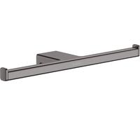Portarrollos doble hansgrohe AddStoris, 41748340, Color: Cromo negro cepillado