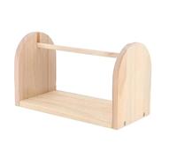 Portarrollos horizontal de madera para bobinas de cinta, organizador creativo de ganchillo para aficionados, aficionados, artistas, sala artesanal, laboratorio, apartamento, estudio | práctico S