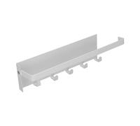 Portarrollos Magnético para Toallas de Papel Organizador Magnético Móvil para Frigorífico Estante Lateral Plegable con Ganchos para Despensa Cocina Baño(Blanco)