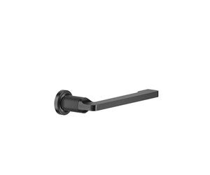 Portarrollos o portarrollos de repuesto Gessi Inciso para montaje en pared, vertical/horizontal, 58455707, Color: Metal negro cepillado PVD