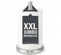 Portarrollos Papel Cocina XXL 20,5x33 cm - 1,55 kg Base Pesada - Acero Inoxidable - Compatible con Megarollos, Jumbo y Rollos XXL - Estable y Antideslizante