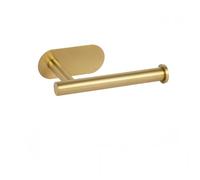 Portarrollos Papel Higienico Autoadhesivo Porta Rollos Baño Pared Acero Inoxidable Sin Taladro Soporte Rollos De Cocina Colgador Toallas Adhesivo Negro Plata Oro (Gold,15.8x8.2 cm)