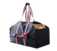 Portarrollos para leña - Bolsa de transporte impermeable con cordón para hacha y asas - Tote de tela Oxford 600D para barbacoa camping al aire libre almacenamiento chimenea estufa