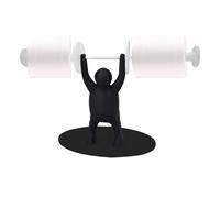 Portarrollos para Papel Higiénico con Figura De Levantamiento De Pesas, Soporte Papel WC Y Toallero, Accesorios Creativos para Dormitorio, Divertido, Ideal para La Cocina Y El Baño 24x16x9cm