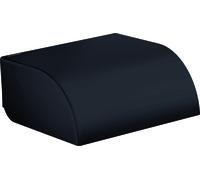 Portarrollos universal AXOR de hansgrohe con tapa, 42858670, Color: Negro Mate