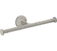 Portarrollos universal AXOR de hansgrohe, doble, 42857800, Color: Óptica de acero inoxidable