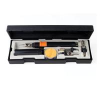 Portasol Juego completo de soldador de gas butano para profesionales, bolígrafo portátil con encendido piezo, potencia ajustable 10-60 W, hasta 450 °C, autonomía 90 min, con accesorios y maletín