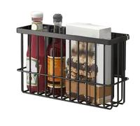 Portaspezie Magnetico Per Frigorifero - Organizzatore Magnetico Per Spezie | Mensola Laterale Frigo, Portaoggetti Magnetico Cucina, Cestino Multifunzione Cucina Lavanderia Cabina Armadio E Porta