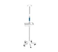 Portasueros médico con ruedas y bandeja IV portátil Postes IV