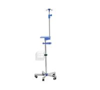 Portasueros portátil con ruedas y cesta médica Postes IV