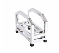 Portatablas Cortar, Un Compartimento, Sin Soporte Para Cuchillos Dimensiones Aproximadas 15,5 × 35 × 27 Cm Separación Entre Compartimentos 10,5 Cm, Acero inoxidable, Color Acero Inoxidable