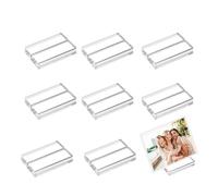 Portatarjetas de acrílico - 5x3x1 cm | Portatarjetas de visualización, diseño claro para la organización | Petit Peà Porta Caàte para oficina, boda, fiesta, venta al por menor