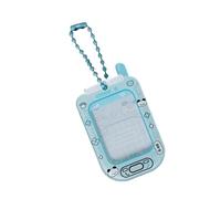 Portatarjetas de acrílico con forma de teléfono de 2,5 cm, funda protectora para tarjetas fotográficas coreanas, bolsa para estudiantes, bolsa de campus, soporte para tarjetas fotográficas