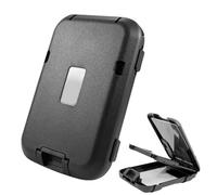 Portatarjetas de Aluminio - de crédito con Bloqueo de 12 cm, Impermeable y portátil, Cartera de Bolsillo Multifuncional para Tarjetas de crédito bancarias, Viajes, Oficina, Uso Diario, Gris